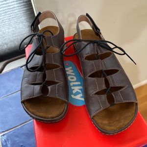 New Unworn Wolky Dutch Design Comfort Sandals / Brown - 8